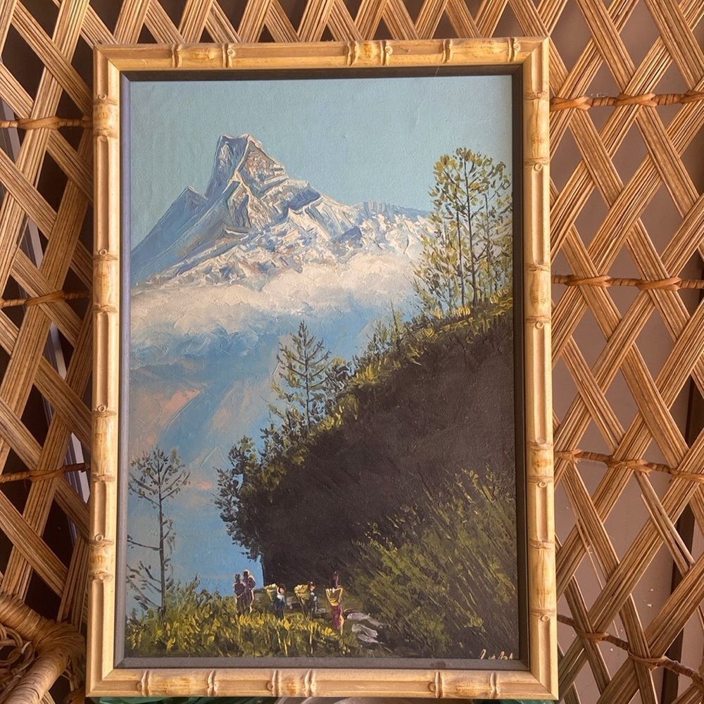 VTG, Frame Mountain Oil Painting